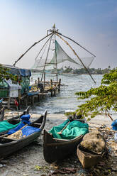 Chinese fishing nets, Kochi, Kerala, India, Asia - RHPLF26656