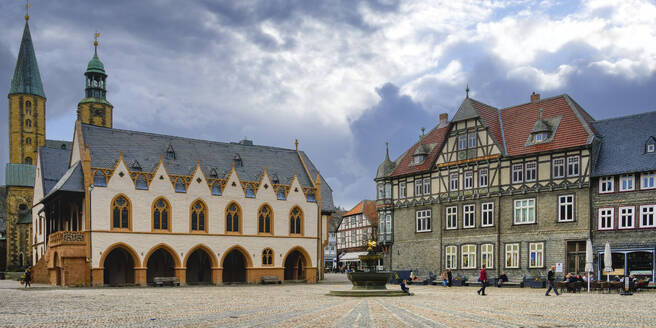 Goslar city hall, Harz, Lower-Saxony, Germany, Europe - RHPLF26733
