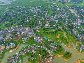 Luftaufnahme der Inseln im Kaptai-See im Bezirk Rangamati der Division Chittagong in Bangladesch. - AAEF20992