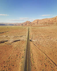 Aerial view of the road leading to Marble Canyon, Arizona, United States. - AAEF21130