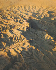 Aerial view of Factory Butte, Caineville Mesa, Caineville, Utah, United States. - AAEF21224