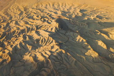 Aerial view of Factory Butte, Caineville Mesa, Caineville, Utah, United States. - AAEF21225