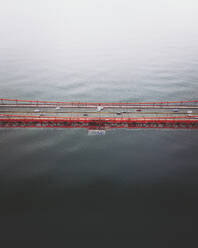 Aerial view of famous Golden Gate Bridge, San Francisco, California, United States. - AAEF21338