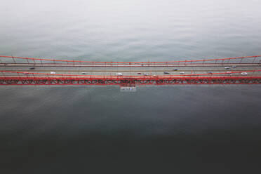 Aerial view of famous Golden Gate Bridge, San Francisco, California, United States. - AAEF21339