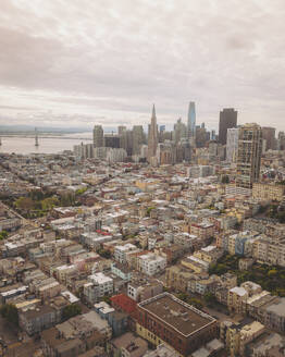 Aerial view of the skyline of San Francisco, California, United States. - AAEF21356