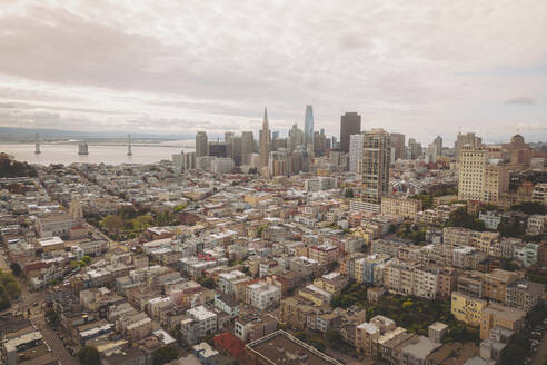 Aerial view of the skyline of San Francisco, California, United States. - AAEF21357