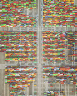 Aerial view of the Port of Long Beach, California, United States. - AAEF21375