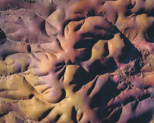 Aerial abstract view of Chamarel Seven Colored Earth Geopark, Black River, Mauritius. - AAEF21804