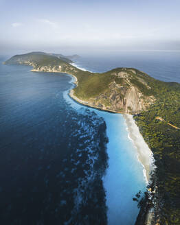 Aerial view of the coastline near Misery Beach, Western Australia, Australia. - AAEF21831