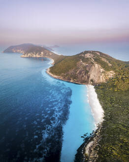 Aerial view of the coastline near Misery Beach, Western Australia, Australia. - AAEF21832