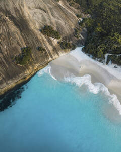 Aerial view of the coastline near Misery Beach, Western Australia, Australia. - AAEF21833