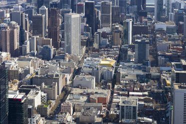 Aerial view of Melbourne downtown, Victoria, Australia. - AAEF21887