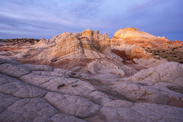 Picturesque scenery of rough rocky mountains under cloudy blue sky in daylight - ADSF46628