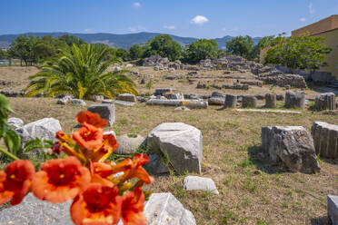 View of Roman Thermal Baths, Kos Town, Kos, Dodecanese, Greek Islands, Greece, Europe - RHPLF26837