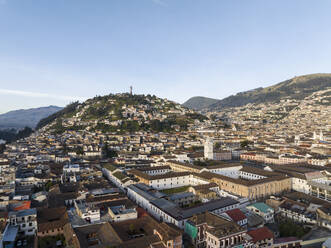 Aerial view of Quito, Pichincha, Ecuador, South America - RHPLF26843