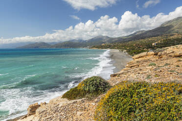 Beach of Triopetra, Akoumia, Rethymno, Crete, Greek Islands, Greece, Europe - RHPLF26977