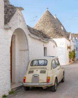 Traditional old car in Alberobello, Puglia, Italy, Europe - RHPLF27044