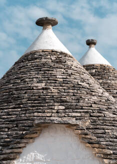 Conical dry stone roof of trulli house, Alberobello, Puglia region, Italy, Europe - RHPLF27045