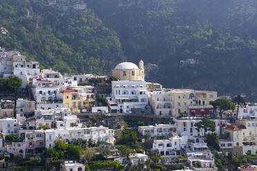 View of the town in Spring, Positano, Amalfi Coast (Costiera Amalfitana), UNESCO World Heritage Site, Campania, Italy, Europe - RHPLF27133