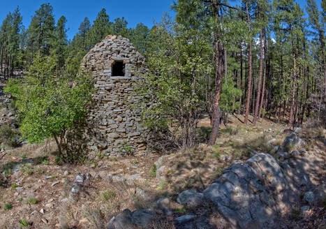 The historic Walker Charcoal Kiln, dating from the late 1880s used to turn oak wood into charcoal for silver smelters, Prescott National Forest, just south of Prescott, Arizona, United States of America, North America - RHPLF27171