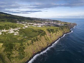 Cliffs and costline of Sao Miguel Island, Azores, Portugal, Atlantic, Europe - RHPLF27176