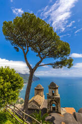 View from Ravello, Amalfi Coast (Costiera Amalfitana), UNESCO World Heritage Site, Campania, Italy, Europe - RHPLF27238