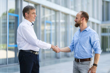 Business partners shaking hands after successful meeting - DIGF20516