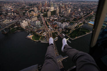 View of NY landmarks from helicopter tour - DMDF03600