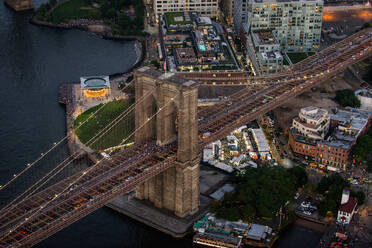 View of NY landmarks from helicopter tour - DMDF03602