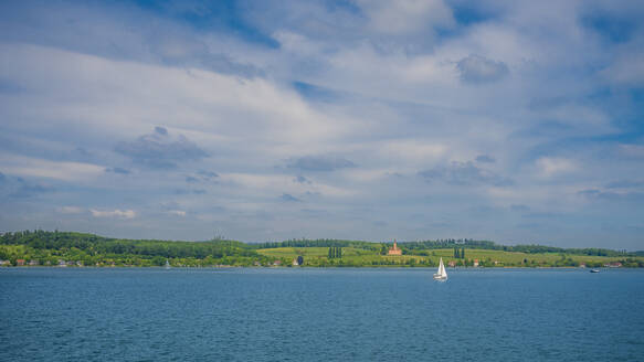 Germany, Baden-Wurttemberg, Seefelden, clouds over Lake Constance - MHF00727