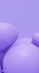 3D render of smooth purple bubbles - MSMF00102