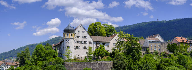 Austria, Vorarlberg, Bregenz, Panoramic view of Deuringschlossle in summer - LBF03854