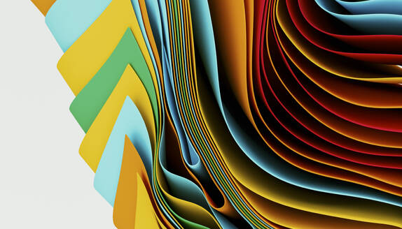 Smooth 3D curvy abstract background - JPF00464