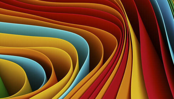 Smooth 3D curvy abstract background - JPF00466