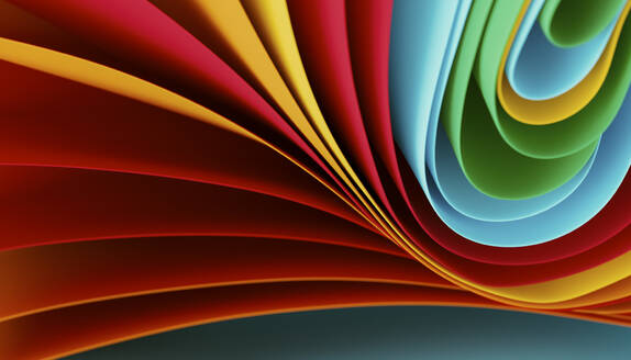 Smooth 3D curvy abstract background - JPF00467