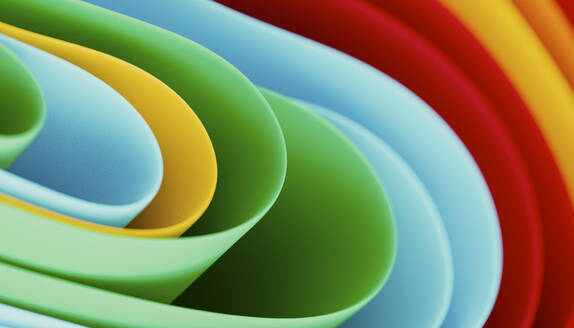 Smooth 3D curvy abstract background - JPF00468