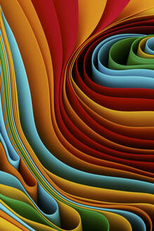 Smooth 3D curvy abstract background - JPF00469