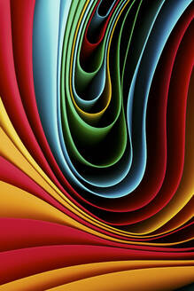 Smooth 3D curvy abstract background - JPF00472