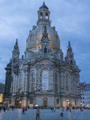 The Dresden Frauenkirche (Church of Our Lady), a Lutheran Church reconstructed between 1994 and 2005, Dresden, Saxony, Germany, Europe - RHPLF27334