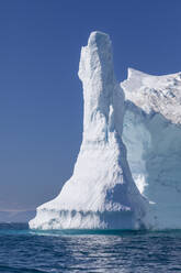 Huge iceberg from the nearby Ilulissat Icefjord floating near Ilulissat, formerly Jakobshavn, Western Greenland, Polar Regions - RHPLF27339