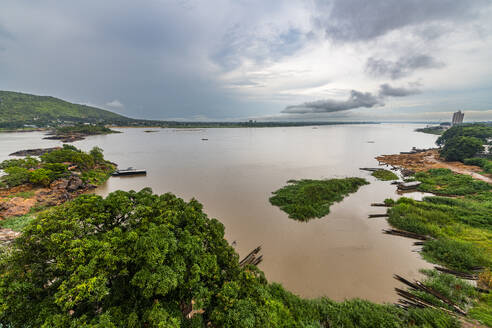 View over the Ubangi River, Bangui, Central African Republic, Africa - RHPLF27397