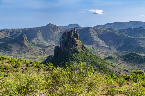 Mondlandschaft, Rhumsiki, Mandara-Gebirge, Provinz Far North, Kamerun, Afrika - RHPLF27409