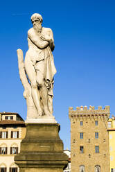 Statue of the Winter, Ponte Santa Trinita, Florence (Firenze), UNESCO World Heritage Site, Tuscany, Italy, Europe - RHPLF27537