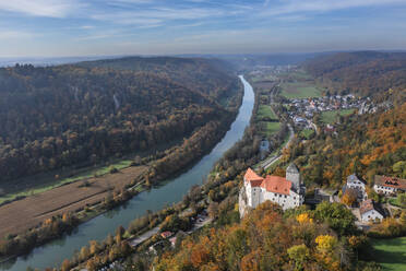 Prunn Castle near Riedenburg, Altmuhl Valley Nature Park, Bavaria, Germany, Europe - RHPLF27569