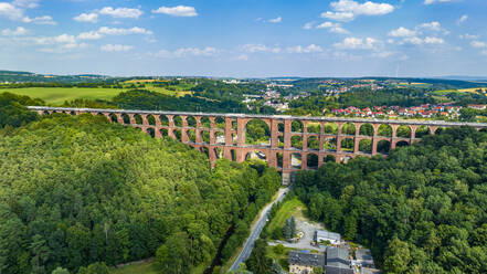 Goltzsch Viaduct, largest brick-built bridge in the world, Saxony, Germany, Europe - RHPLF27623