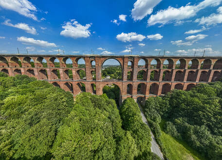 Goltzsch Viaduct, largest brick-built bridge in the world, Saxony, Germany, Europe - RHPLF27624