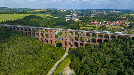 Goltzsch Viaduct, largest brick-built bridge in the world, Saxony, Germany, Europe - RHPLF27625