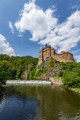 Kriebstein Castle, on the Zschopau River, Kriebstein, Saxony, Germany, Europe - RHPLF27626