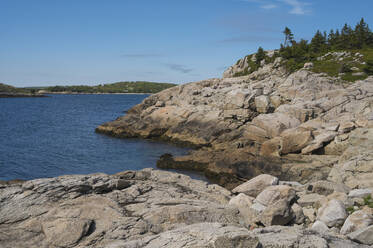 Rocky Coastline by the Atlantic Ocean, Dr. Bill Freedman Nature Preserve, Nature Conservancy of Canada, Nova Scotia, Canada, North America - RHPLF27696