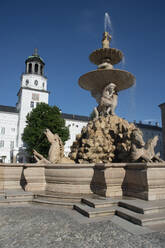 Residenzbrunnen (Residence Fountain), Altstadt, UNESCO World Heritage Site, Salzburg, Austria, Europe - RHPLF27797